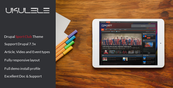 Ukulele - Sport Club Drupal Theme