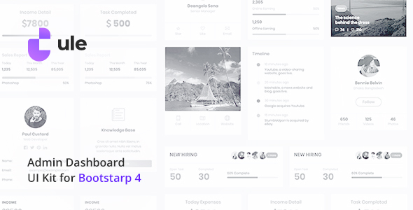 Ule – Dashboard Template for Bootstrap