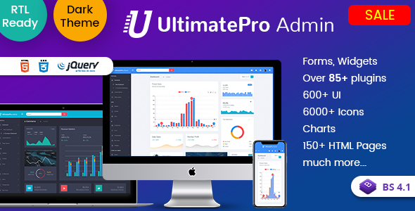 UltimatePro - Bootstrap 4 Admin Dashboard Templates and WebApps