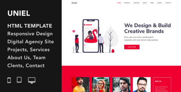 Uniel - Digital Agency HTML5 Responsive Template