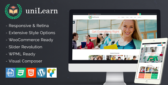 UniLearn - Education and Courses WordPress Theme