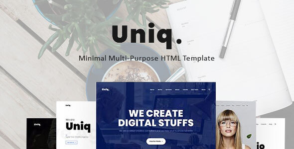 Uniq - Minimal Multipurpose Creative HTML Template