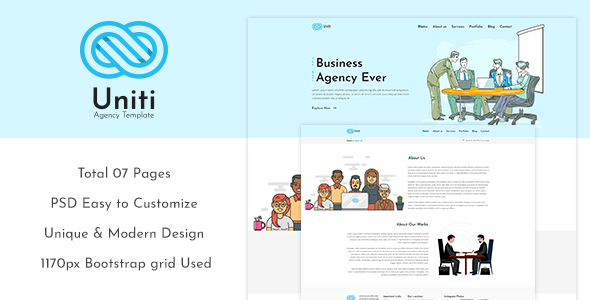 Unity - Corporate/Agency PSD Template
