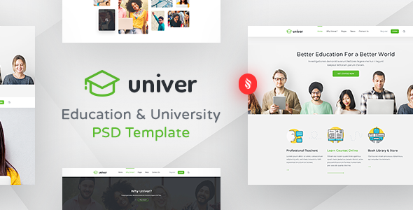 Univer - Multipurpose Education & University PSD Template