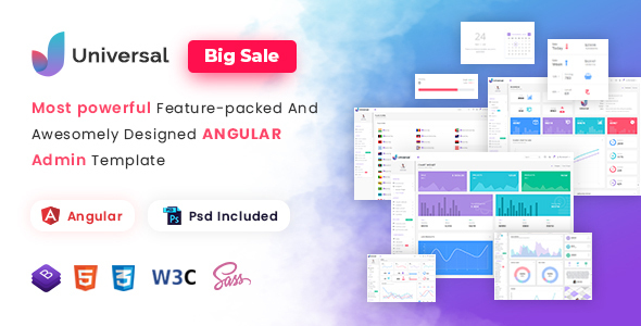 Universal - Angular 11 Admin Template