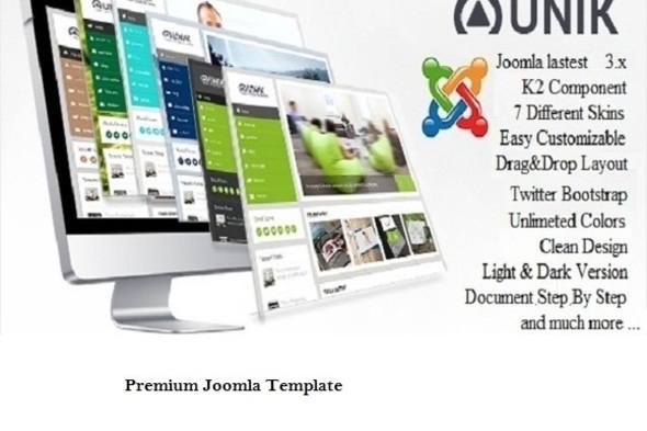 Uni - Vertical Responsive Joomla Template