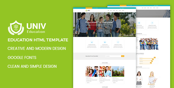 Univ - School website template HTML Version