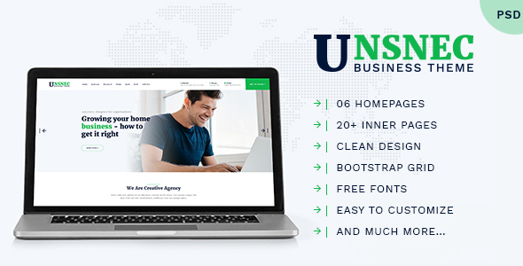 UNSNEC - Business PSD Template