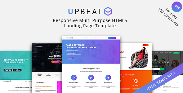 UpBeat - Responsive Multi-Purpose Landing Page