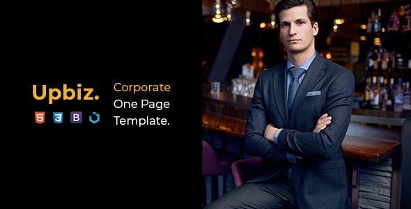 Upbiz — Corporate One Page Template