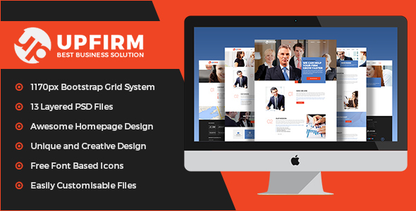 UpFirm- Multi Purpose PSD Template