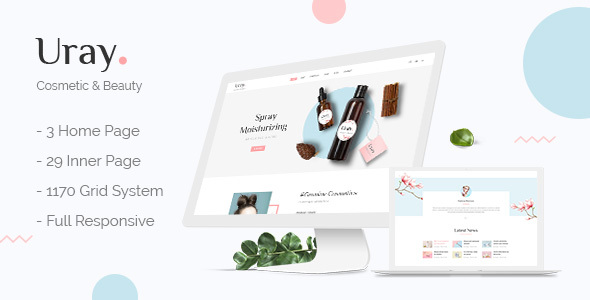 Uray - Cosmetic & Beauty Shop PSD Template