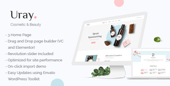 Uray | Cosmetic & Beauty Shop WordPress WooCommerce Theme