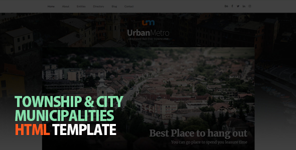 City and Municipalities HTML Template, UrbanMetro - Township