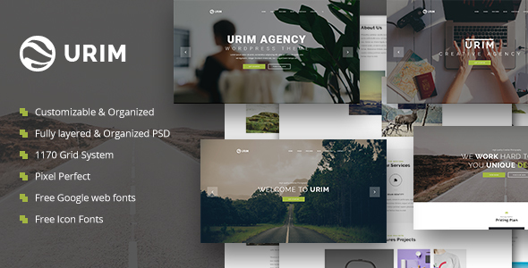 Urim | Creative Multipurpose PSD Template