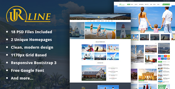 Urline - Creative Business PSD Template