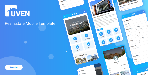 Uven - Real Estate Mobile Template