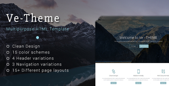 Ve-Theme - Multipurpose HTML Template