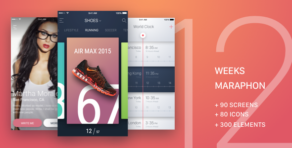 12 Weeks Marathon UI Kit