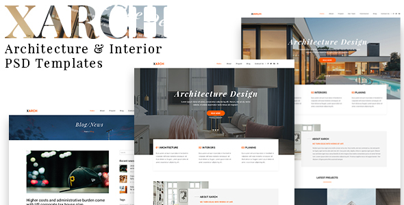 Xarch - Architecture & Interior PSD Templates