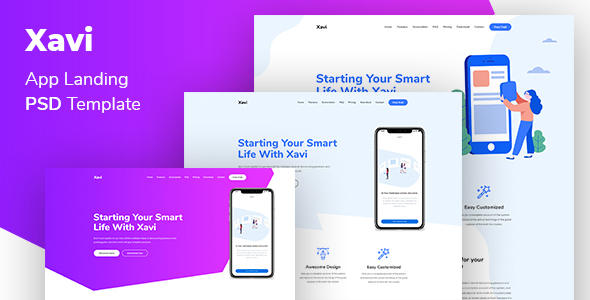 Xavi - App Landing Page