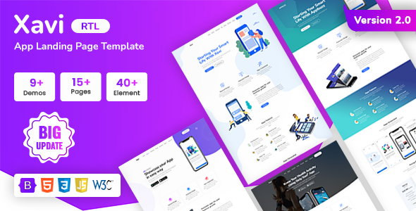 Xavi - App Landing Template