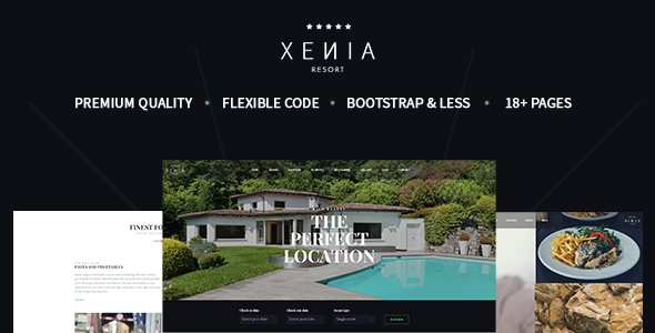 XENIA - Hotel & Resort Bootstrap Template