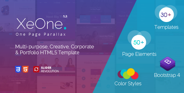 XeOne - One Page Parallax