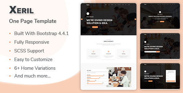 Xeril - Responsive HTML5 Termplate