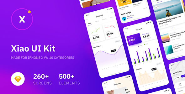 Xiao Mobile UI Kit for Sketch