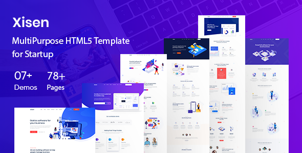 Startup & Agency, Xisen - Creative HTML5 Template for Saas