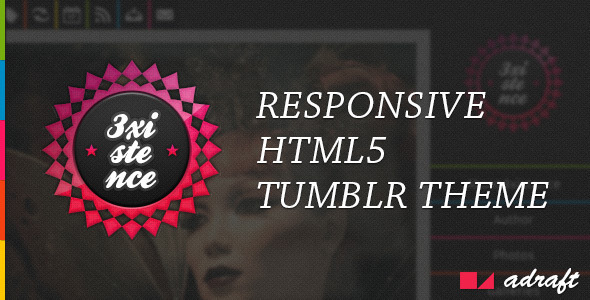 3xistence - Responsive Tumblr Theme