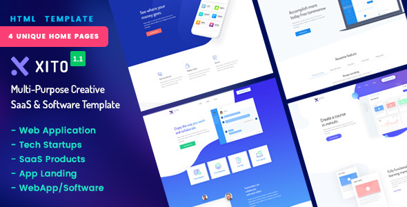 XITO - Multi-Purpose Creative SaaS & Software HTML Template