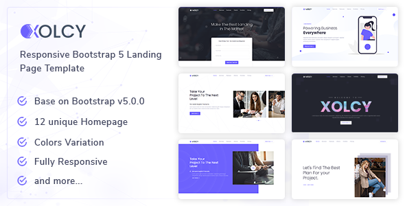 Xolcy - Bootstrap5 Creative Landing Page Template