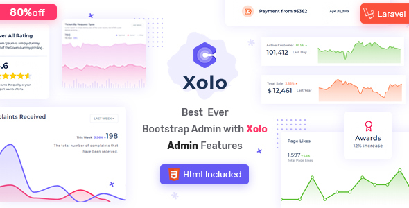 Xolo - Html & Laravel Admin Template