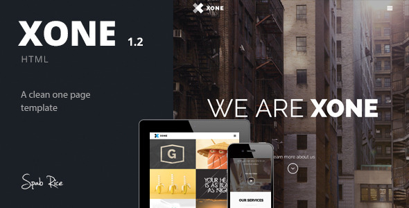 Xone - Clean One Page Template