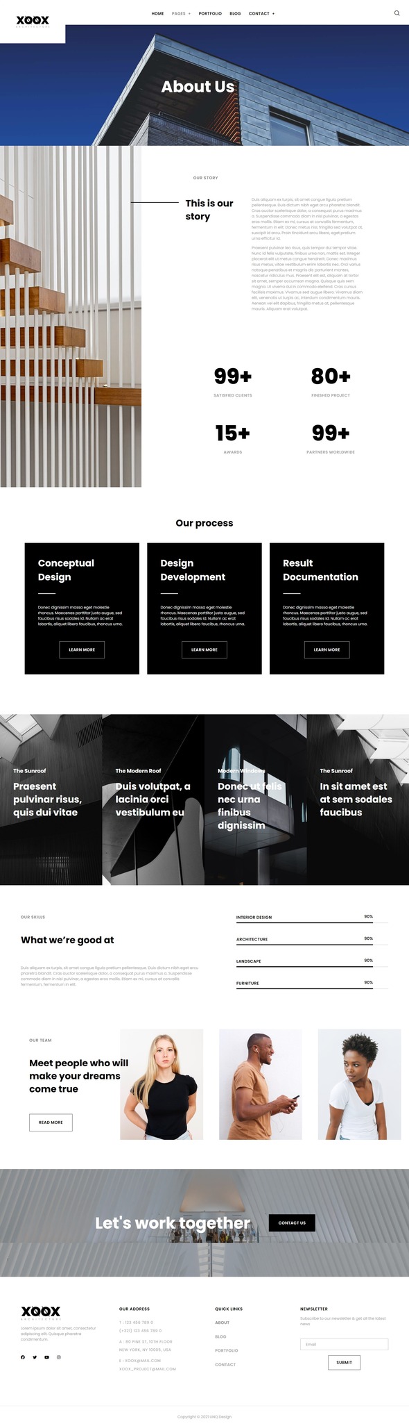 XOOX - Architecture Agency Elementor Template Kit