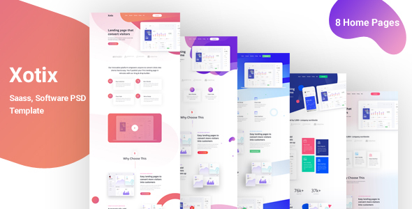 Software, Xotix - Landing Page for Saas