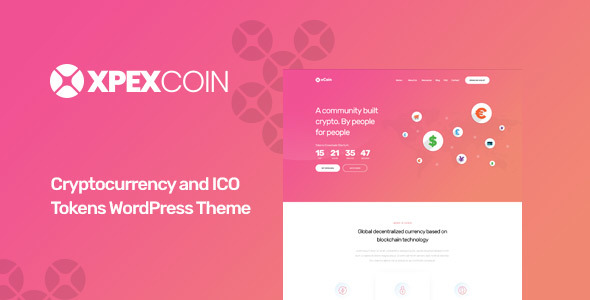 XPEXCoin - Cryptocurrency WordPress Theme