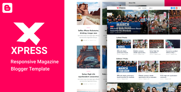 XPress - Lifestyle Blog & Magazine Blogger Template