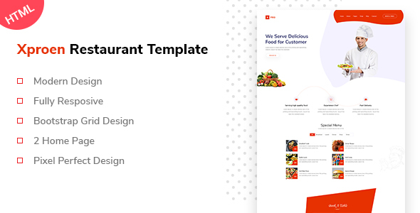 Xproen Restaurant Html Template