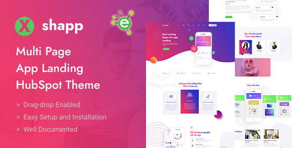 Xshapp - Multipage App Landing HubSpot Theme