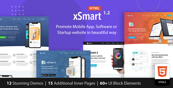 XSmart - App Landing Page Template