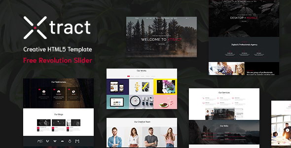 Xtract - Creative One Page Template