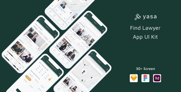 Yasa - Find Lawyer App UI Kit