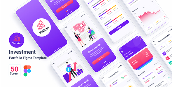 Yatirim – Investment Portfolio Figma Template