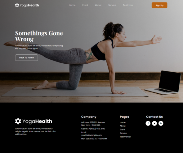 YogaHealth - Yoga & Meditation Elementor Template Kit