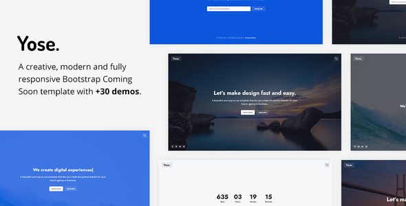 Yose - Responsive Coming Soon Template