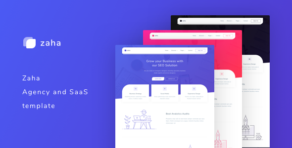 Zaha - Agency and SaaS Template