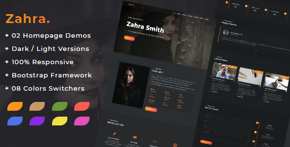 Zahra - Responsive Personal Portfolio Template